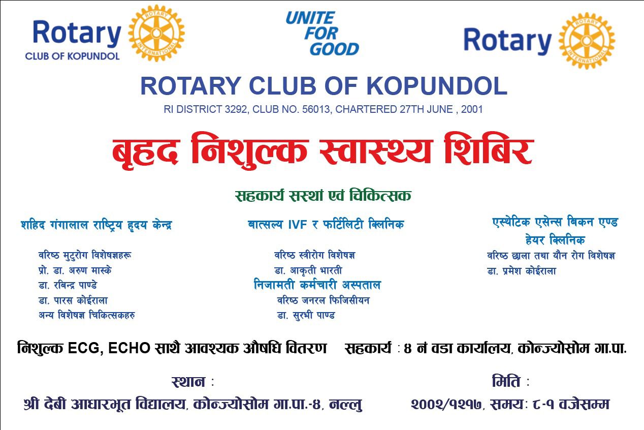 Health Camp at Konzysom VDC, Nallu